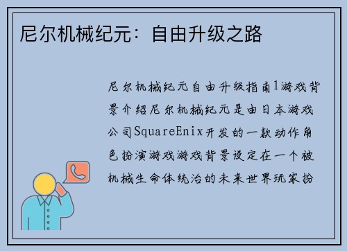 尼尔机械纪元：自由升级之路